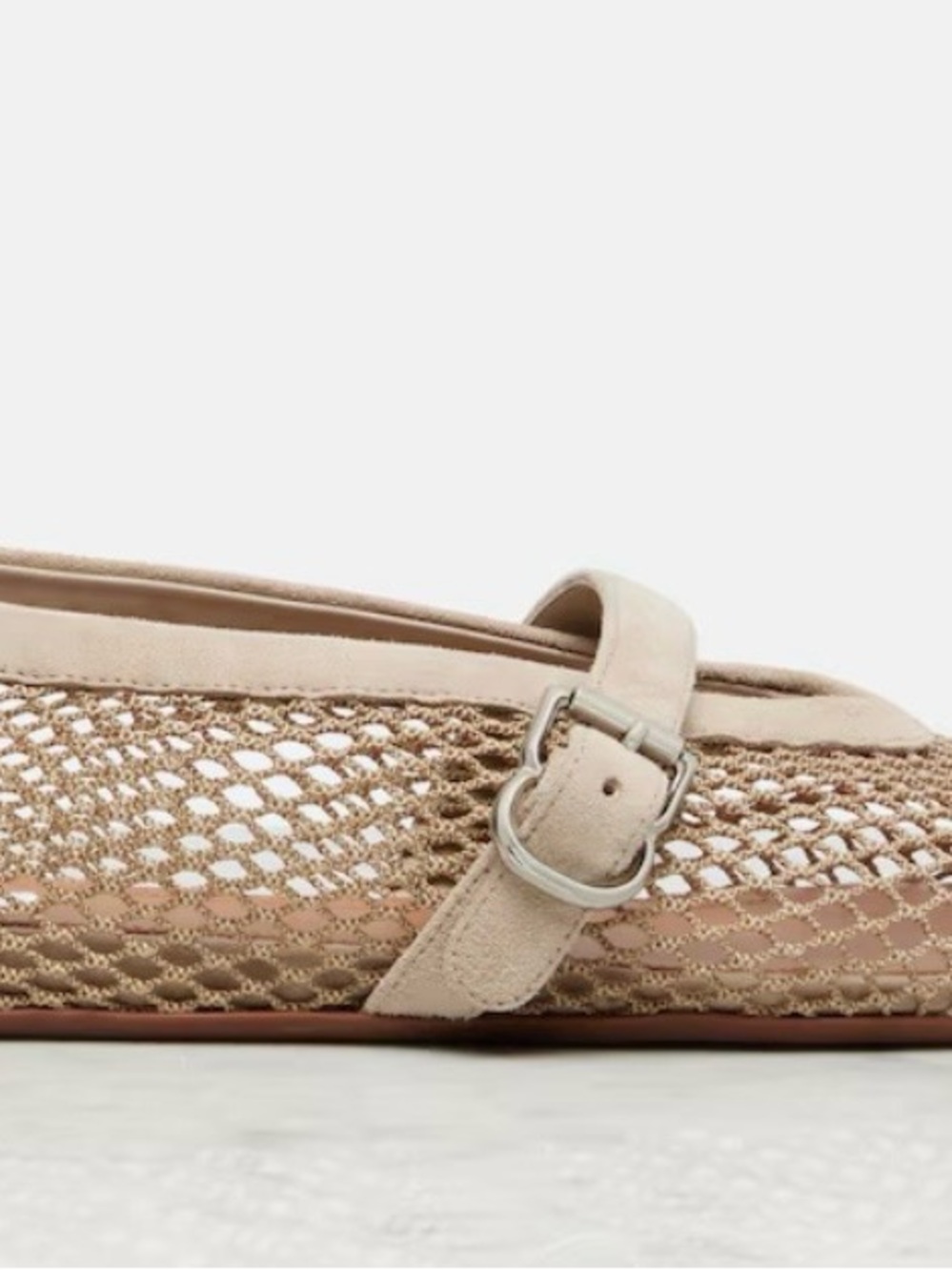 ALAÏA BALLET FLATS IN FISHNET Size 38 NWOB - Picture 3 of 9